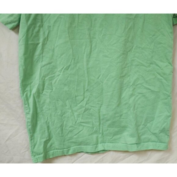 Dutch Bros Coffee Brothers Peace Sign Floral Print Mint Green T-Shirt Medium - Picture 8 of 9